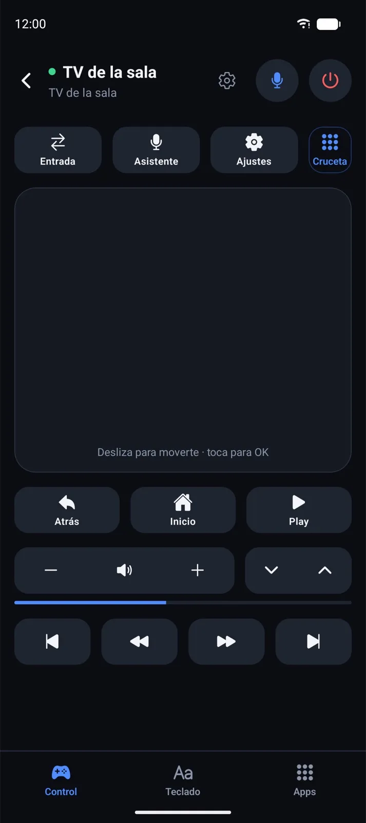 TeleMando: panel táctil para moverse entre películas y series